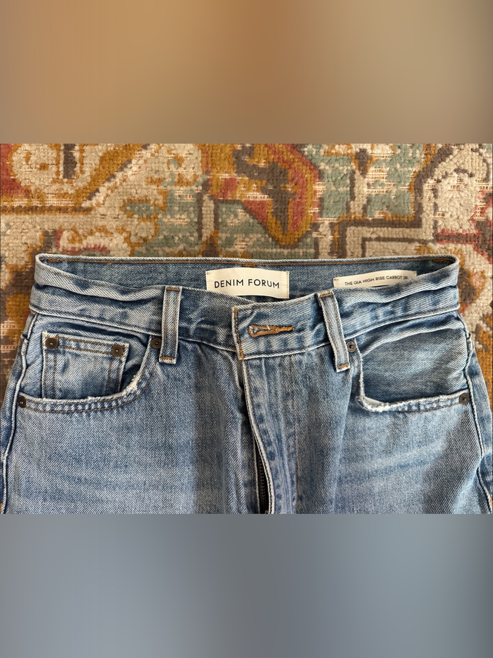 Aritzia Denim Forum Light Blue High-Rise Jeans